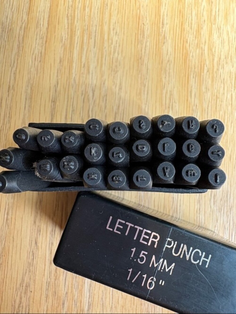 1.5 mm 1/16" Letter Punch Set